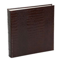 Large Bound Album W/ Premium Embossed Croc Leather Cover